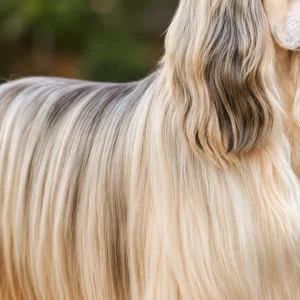 Afghan Hound — coat texture