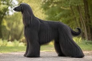 Afghan Hound — Black coat