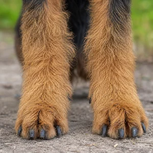 Airedale Terrier — paws