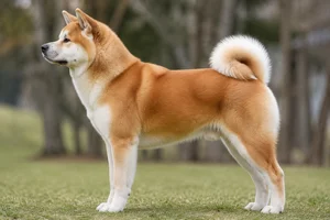 Akita — red coat