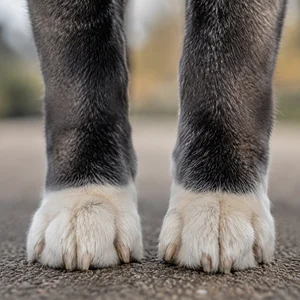 Akita — paws