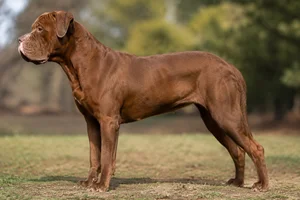Alapaha Blue Blood Bulldog — red coat