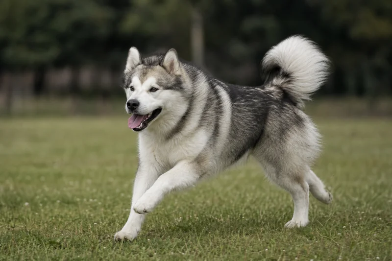Alaskan Malamute — running