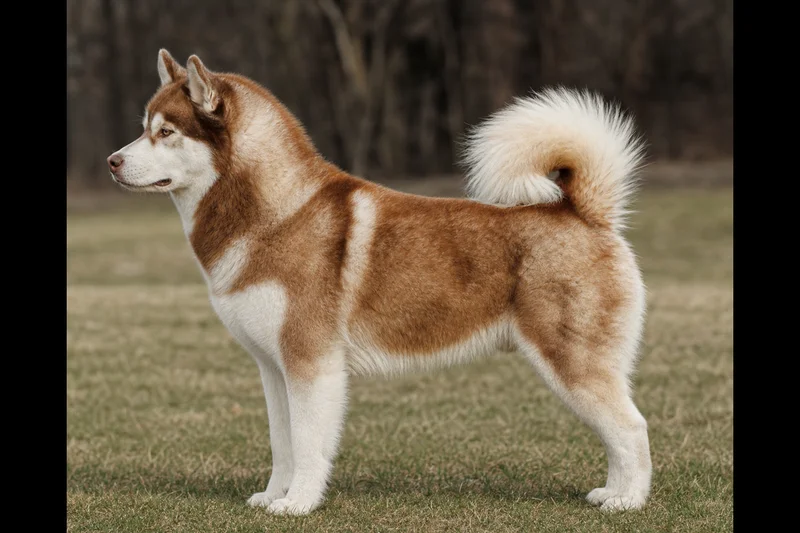 Alaskan Malamute — Red and white coat