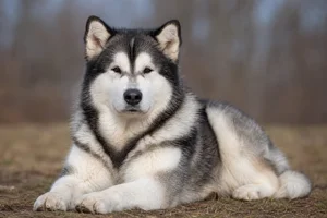 Alaskan Malamute — lying down
