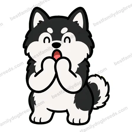 Alaskan Malamute surprised dog meme sticker