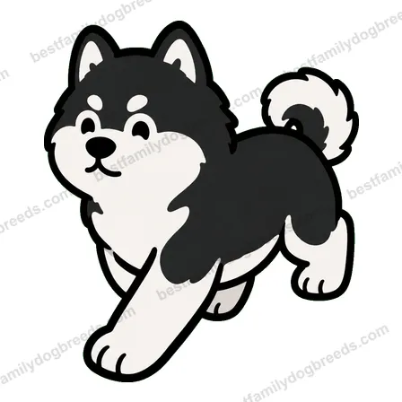 Alaskan Malamute dog meme sticker preview