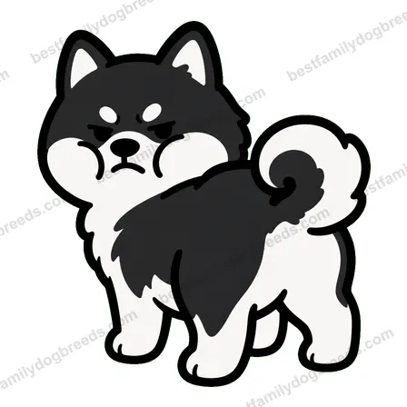 Alaskan Malamute dog meme sticker preview