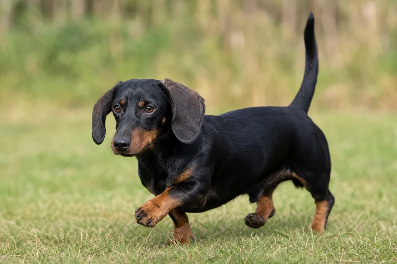 Alpine Dachsbracke — running