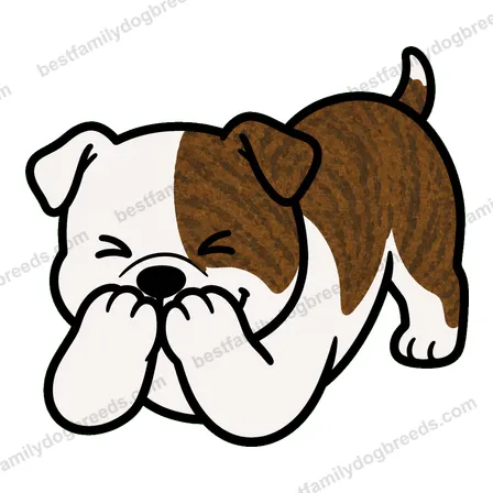 American Bulldog cute dog meme sticker