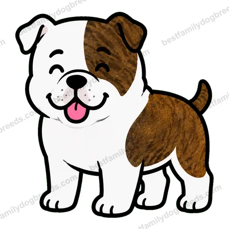 American Bulldog smiling dog meme sticker