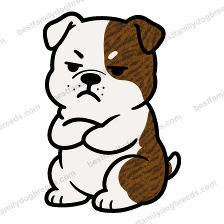 American Bulldog sad dog meme sticker