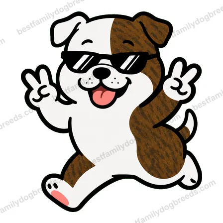 American Bulldog cool dog meme sticker
