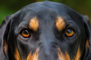 American English Coonhound — eyes