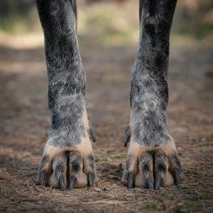 American English Coonhound — paws