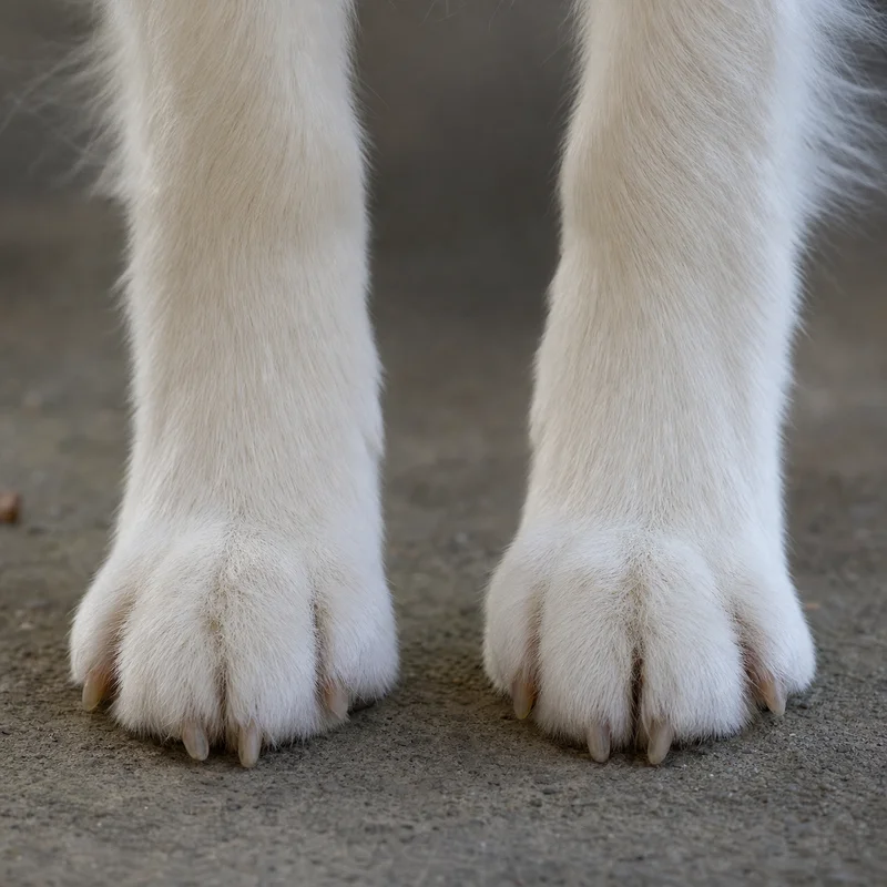 American Eskimo Dog — paws