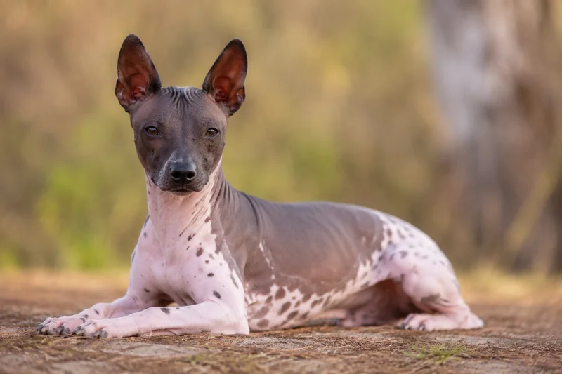 American Hairless Terrier — lying down