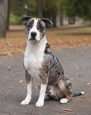 American Staffordshire Terrier — sitting