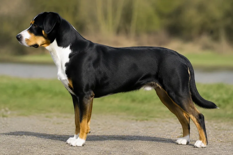 Appenzell Cattle Dog — and white) coat
