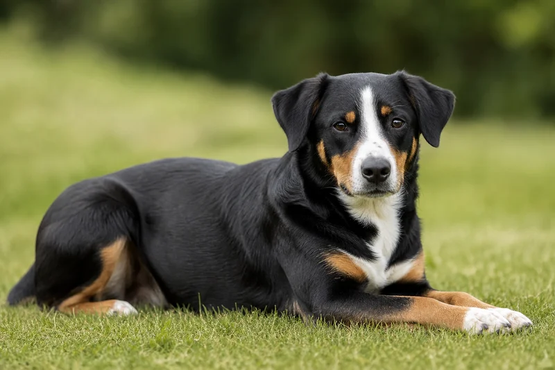 Appenzell Cattle Dog — lying down