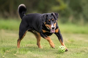 Appenzell Cattle Dog — playing