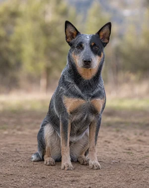 Australian Cattle Dog — sitting