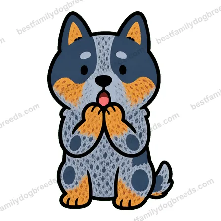 Australian Cattle Dog surprised dog meme sticker