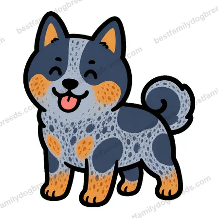 Australian Cattle Dog smiling dog meme sticker