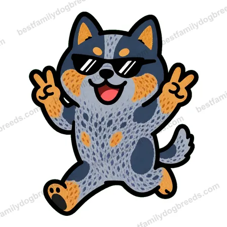 Australian Cattle Dog cool dog meme sticker