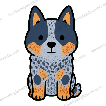 Australian Cattle Dog dog staring meme sticker