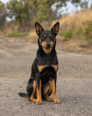 Australian Kelpie — sitting