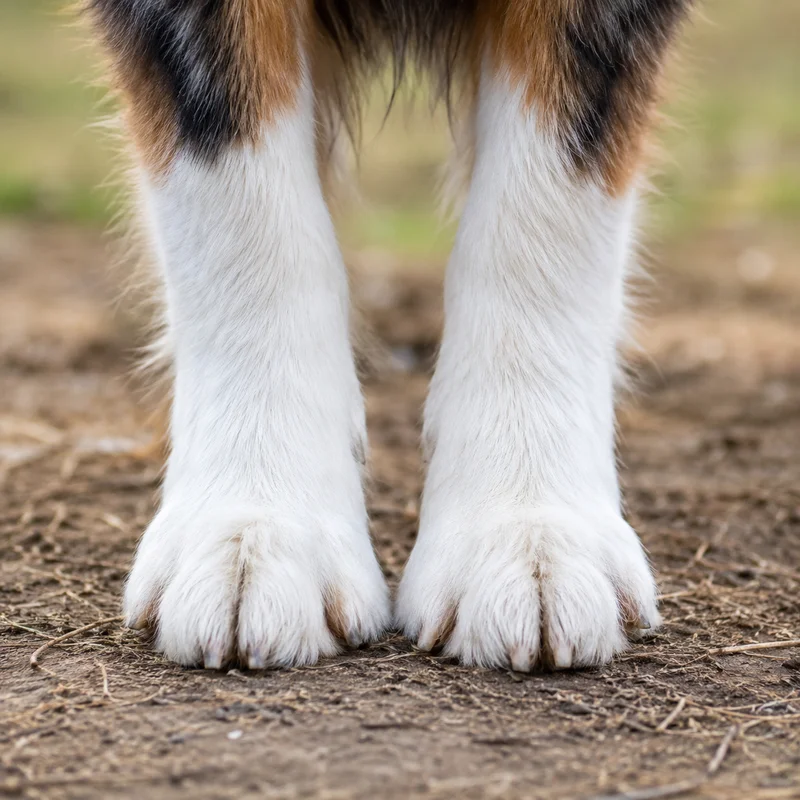 Australian Shepherd — paws