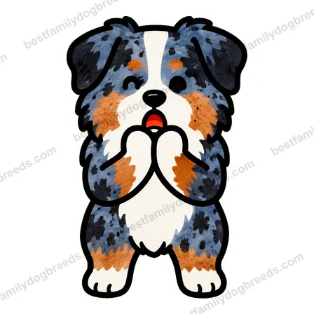 Australian Shepherd surprised dog meme sticker