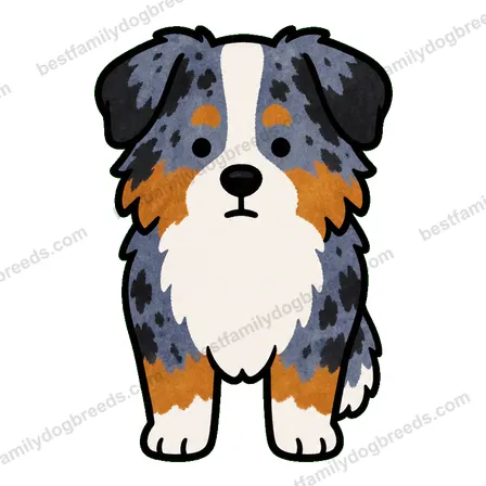 Australian Shepherd dog staring meme sticker