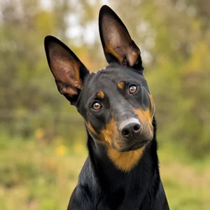 Austrian Black and Tan Hound — alert