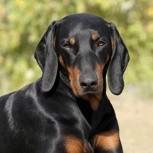 Austrian Black and Tan Hound — relaxed