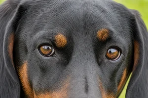 Austrian Black and Tan Hound — eyes