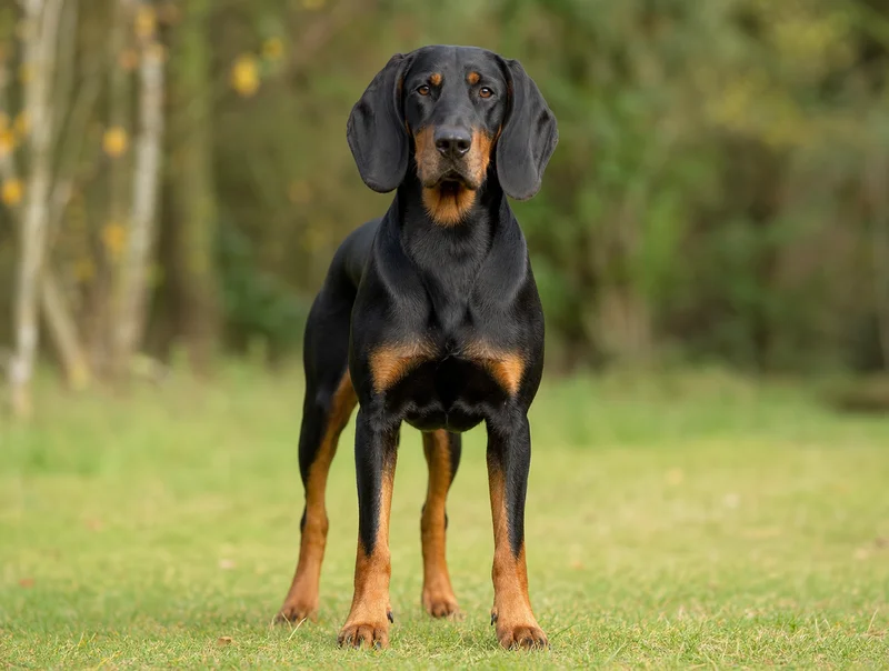 Austrian Black and Tan Hound — front
