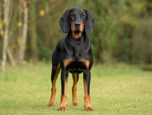 Austrian Black and Tan Hound — front