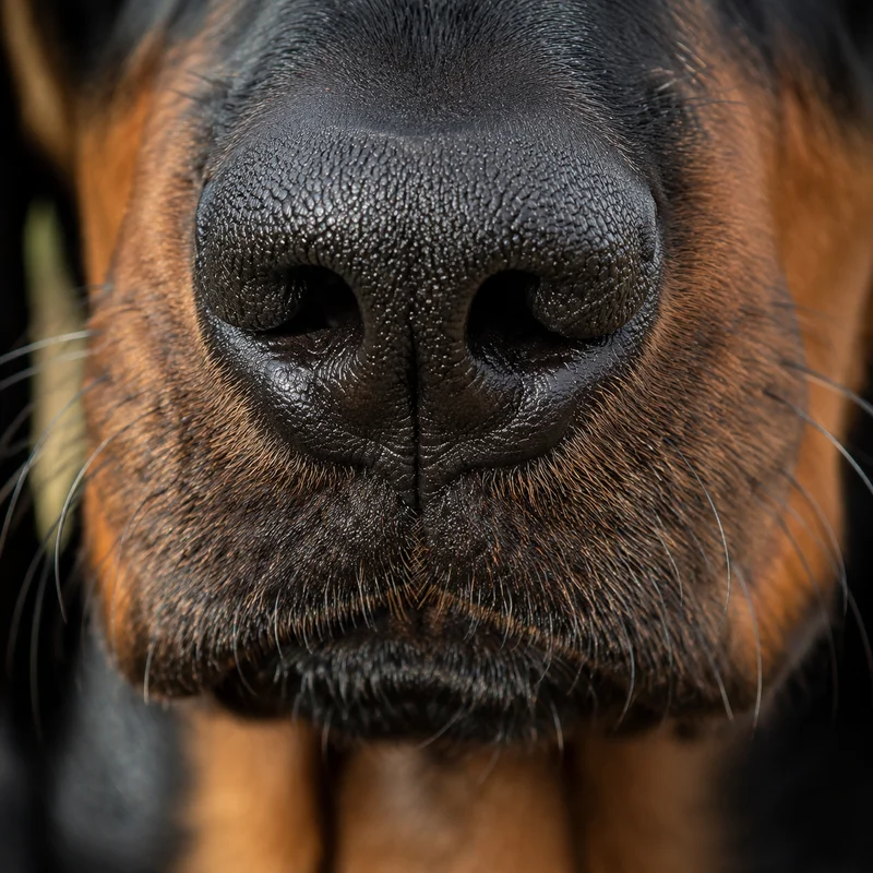 Austrian Black and Tan Hound — nose