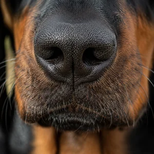 Austrian Black and Tan Hound — nose