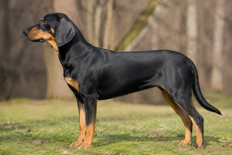 Austrian Black and Tan Hound — side