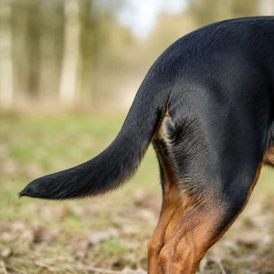 Austrian Black and Tan Hound — tail