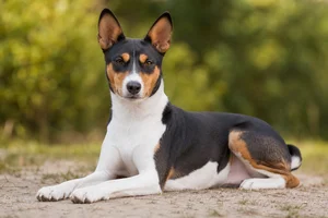 Basenji — lying down