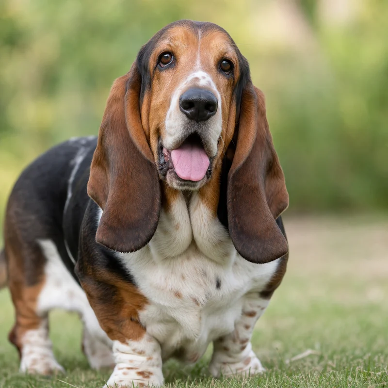 Basset Hound — happy
