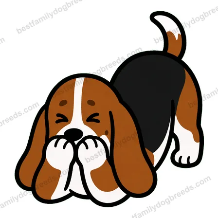 Basset Hound cute dog meme sticker