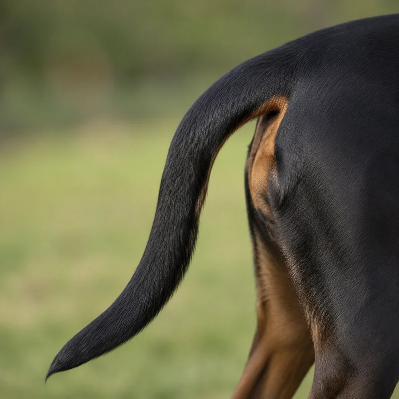 Bavarian Mountain Hound — tail