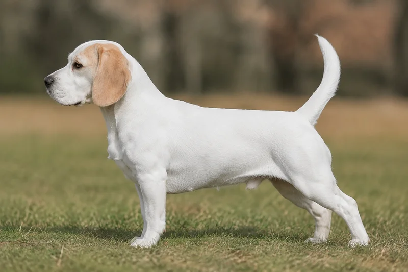 Beagle — white) coat