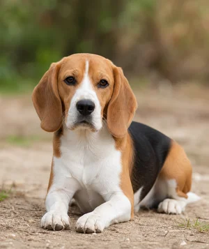Beagle — lying down