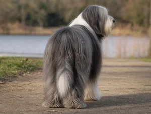 Bearded Collie — rear